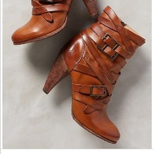 *SOLD*Frye Mikaela Leather Strappy Boot